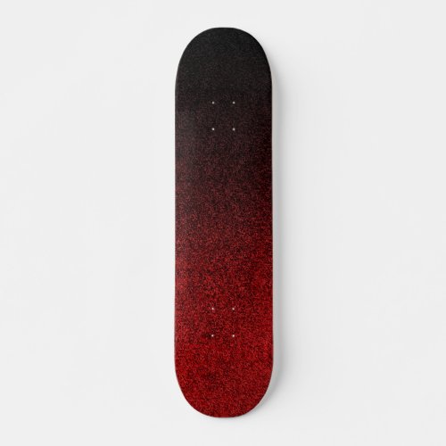 Falln Red  Black Glitter Gradient Skateboard