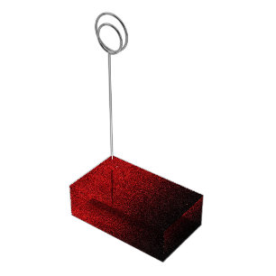 Falln Red & Black Glitter Gradient Table Card Holder