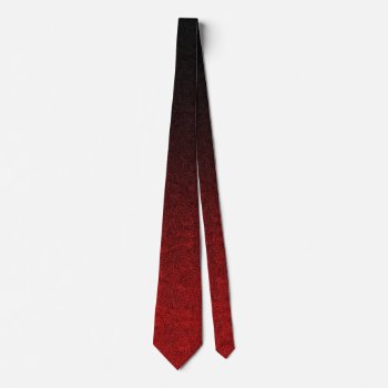 Falln Red & Black Glitter Gradient Tie by FallnAngelCreations at Zazzle