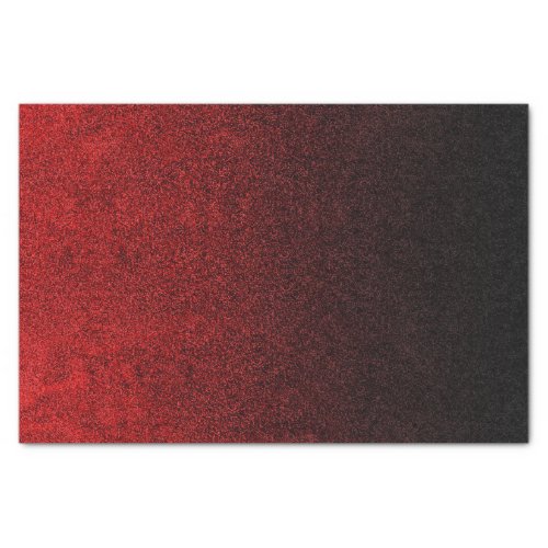 Falln Red  Black Glitter Gradient Tissue Paper