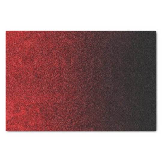 Falln Red & Black Glitter Gradient Tissue Paper