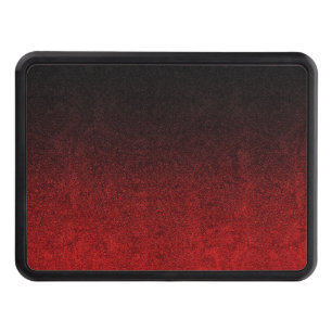 Falln Red & Black Glitter Gradient Tow Hitch Cover