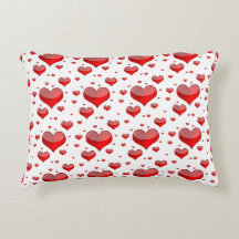 Falln Red Hearts (You Choose Background Color!)