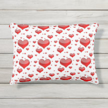 Falln Red Hearts (You Choose Background Color!)