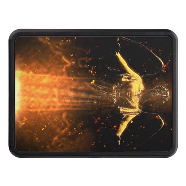 Falln Rise From The Flames Hitch Cover (Front)