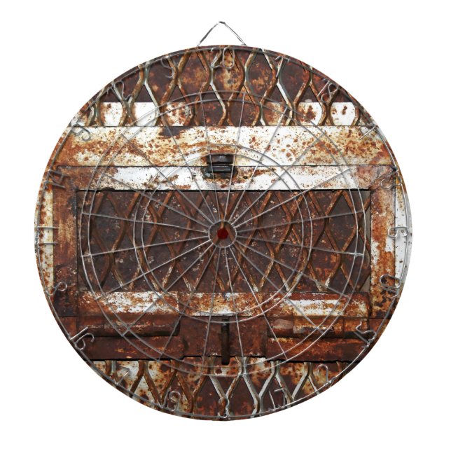 Falln Rusted Window Dart Board (Front)