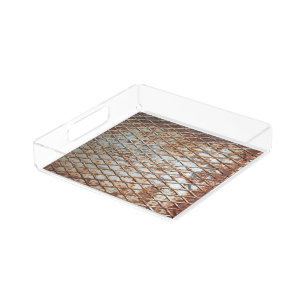 Falln Rusty Grate Acrylic Tray