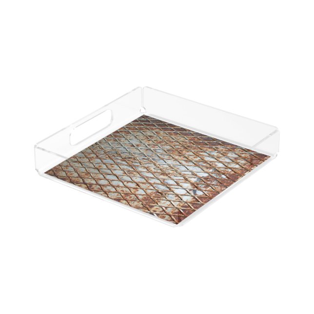 Falln Rusty Grate Acrylic Tray (Angled)