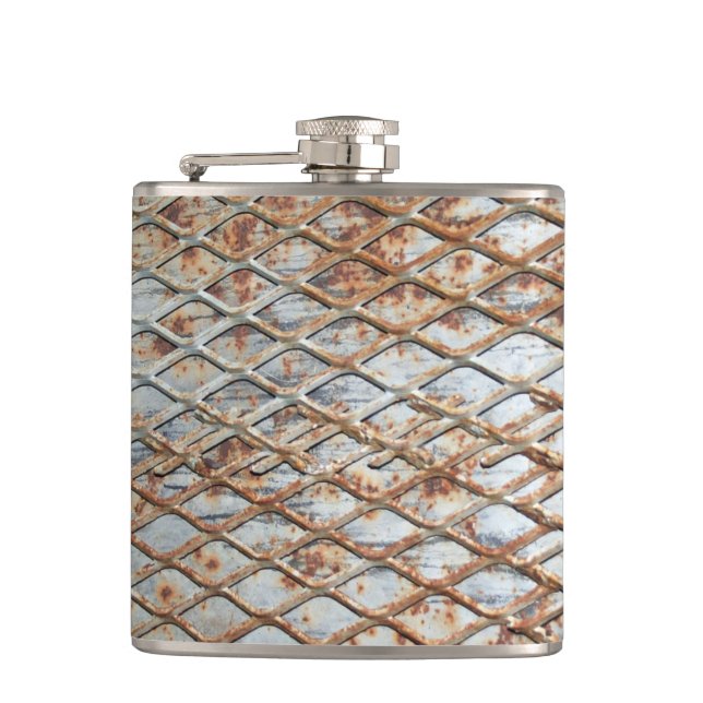 Falln Rusty Grate Flask (Front)