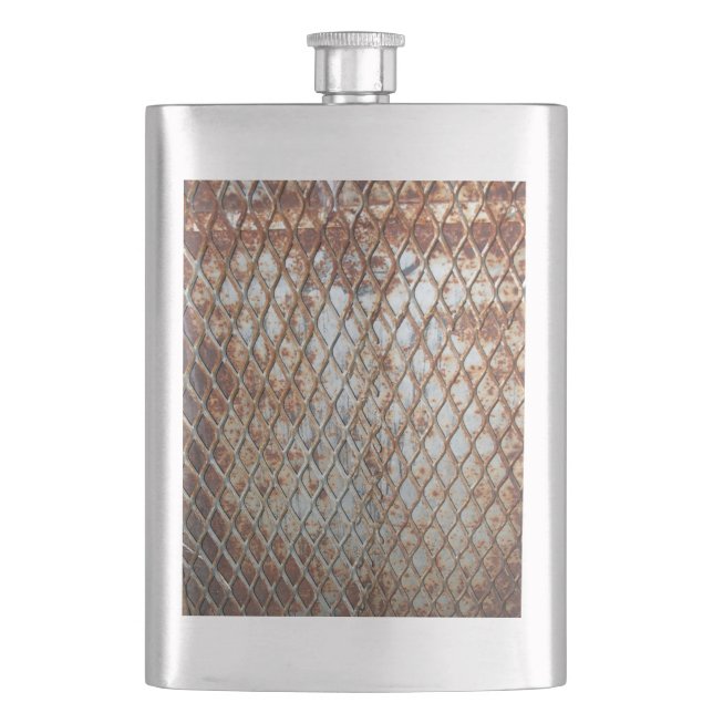 Falln Rusty Grate Flask (Front)
