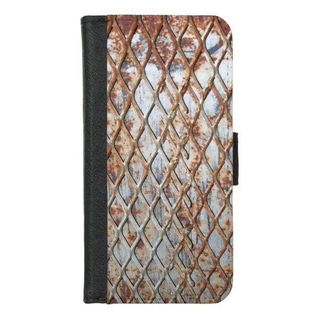 Falln Rusty Grate iPhone Wallet Case (Front)