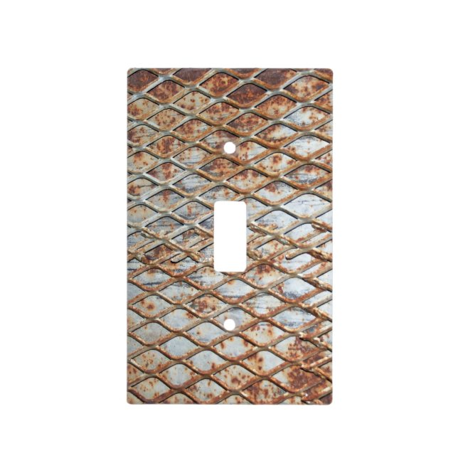 Falln Rusty Grate Light Switch Cover (Front)