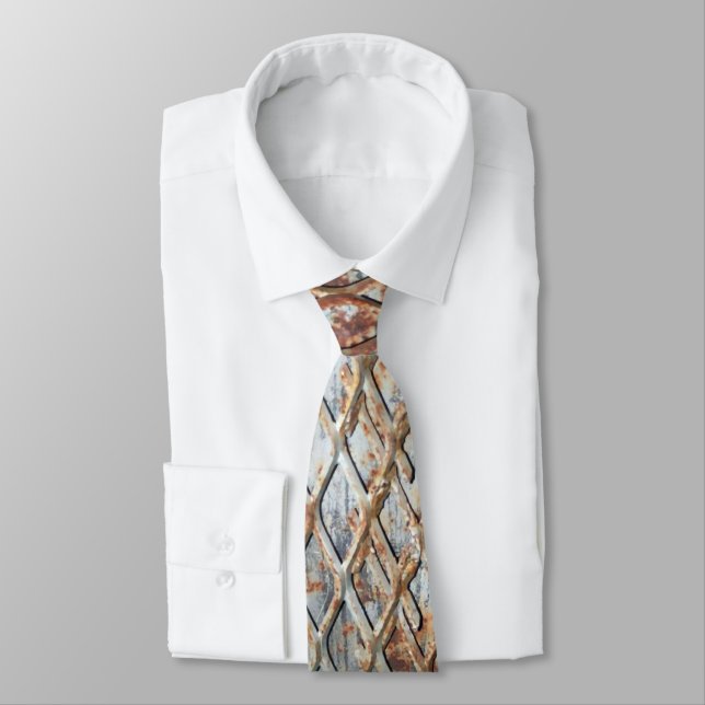 Falln Rusty Grate Neck Tie (Tied)