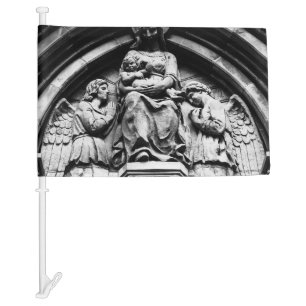 Falln She Waits On High Car Flag