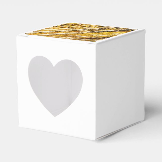 Falln Shimmering Gold Foil Favor Boxes (Front Side)