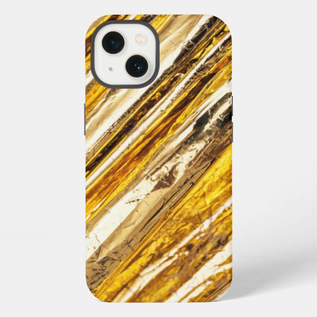 Falln Shimmering Gold Foil Iphone Case (Back)