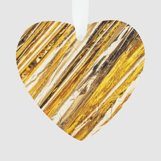 Falln Shimmering Gold Foil Ornament (Front)