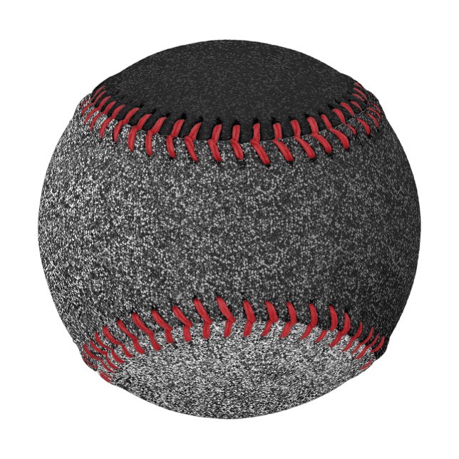 Falln Silver & Black Glitter Gradient Baseball (Front)