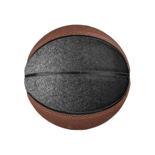 Falln Silver & Black Glitter Gradient Mini Basketball