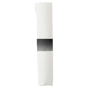 Falln Silver & Black Glitter Gradient Napkin Bands