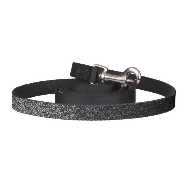 Falln Silver & Black Glitter Gradient Pet Leash (Hook)