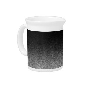 Falln Silver & Black Glitter Gradient Pitcher