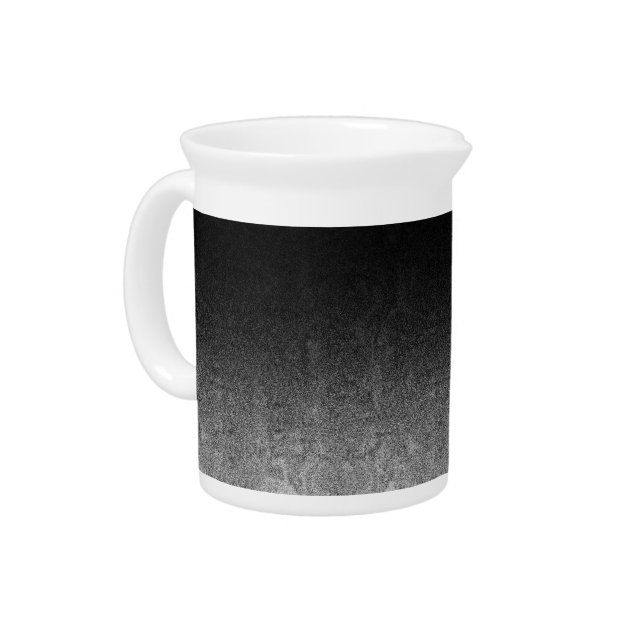 Falln Silver & Black Glitter Gradient Pitcher (Left)
