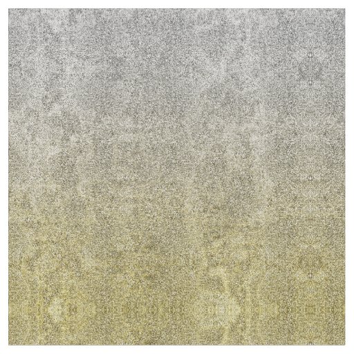 Falln Silver & Gold Glitter Gradient Fabric