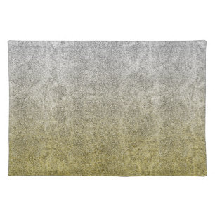 Falln Silver & Gold Glitter Gradient Placemat