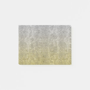 Falln Silver & Gold Glitter Gradient Post-it Notes