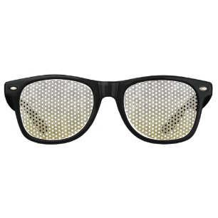 Falln Silver & Gold Glitter Gradient Retro Sunglasses