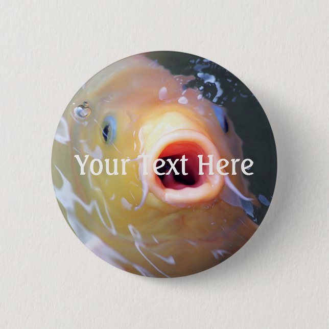 Falln Singing Ghost Koi Button (Front)