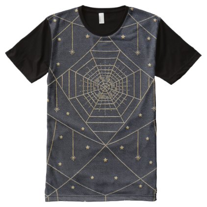 Falln Spider Silk Stars All-Over-Print Shirt