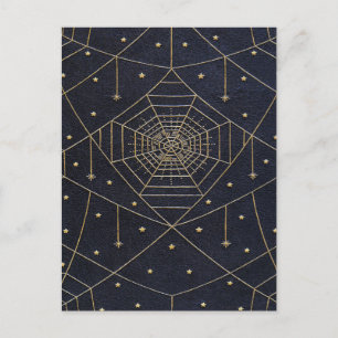 Falln Spider Silk Stars Postcard