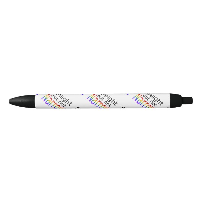 Falln Straight But Not Narrow (black text) Pen (Front)
