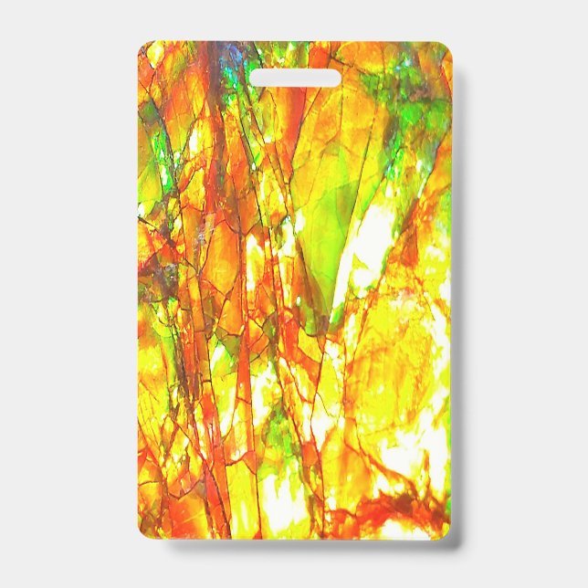 Falln Sunset Ammolite Badge (Front)