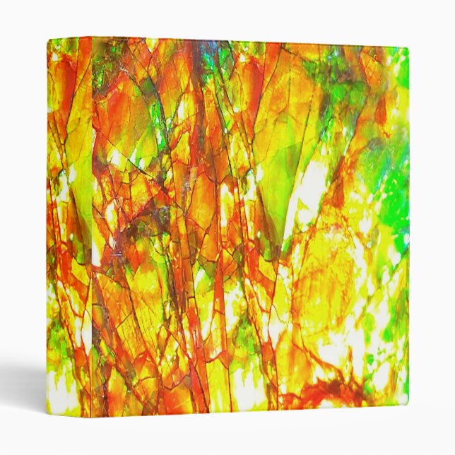 Falln Sunset Ammolite Binder (Front/Spine)