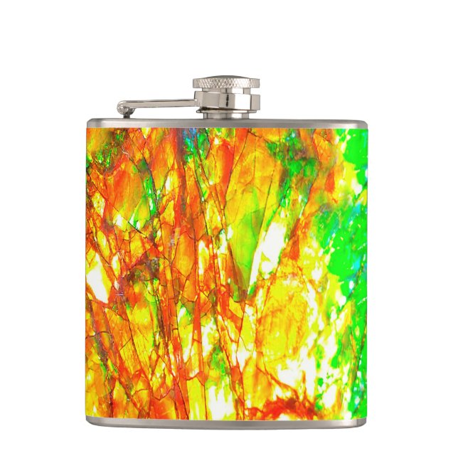 Falln Sunset Ammolite Flask (Front)