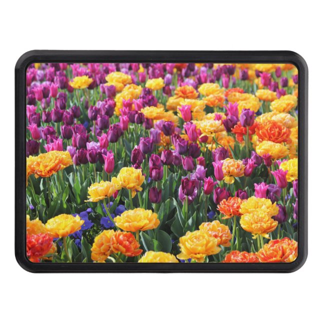 Falln Sunset Floral River Hitch Cover (Front)
