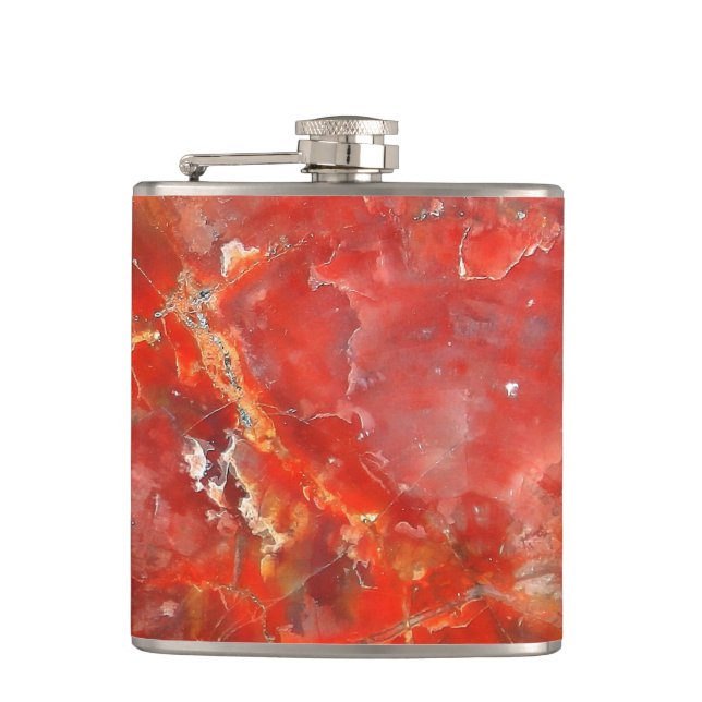 Falln Sunset Splatter Stones Flask (Front)