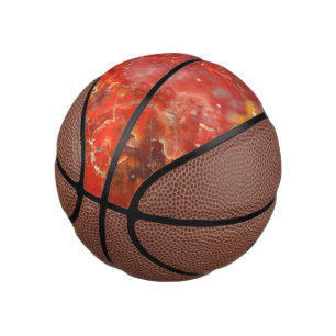 Falln Sunset Splatter Stones Mini Basketball