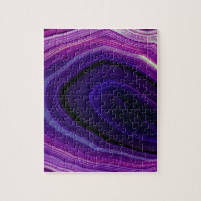 Falln Swirled Purple Geode Jigsaw Puzzle (Vertical)