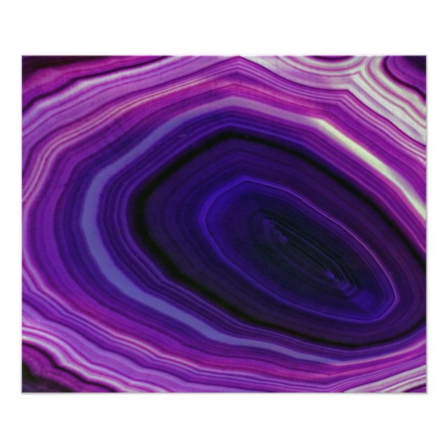 Falln Swirled Purple Geode Photo Print (Front)
