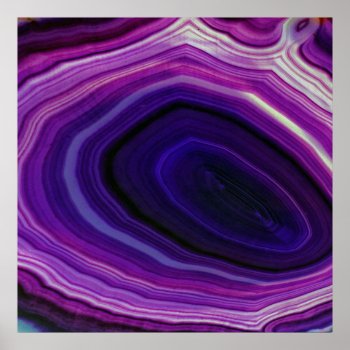 Falln Swirled Purple Geode Poster by FallnAngelCreations at Zazzle