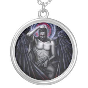 Falln Sympathy For The Devil Silver Plated Necklace