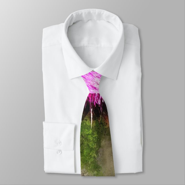 Falln Thistle Magic Neck Tie (Tied)