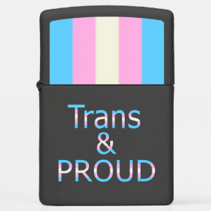 Falln Trans and Proud Zippo Lighter