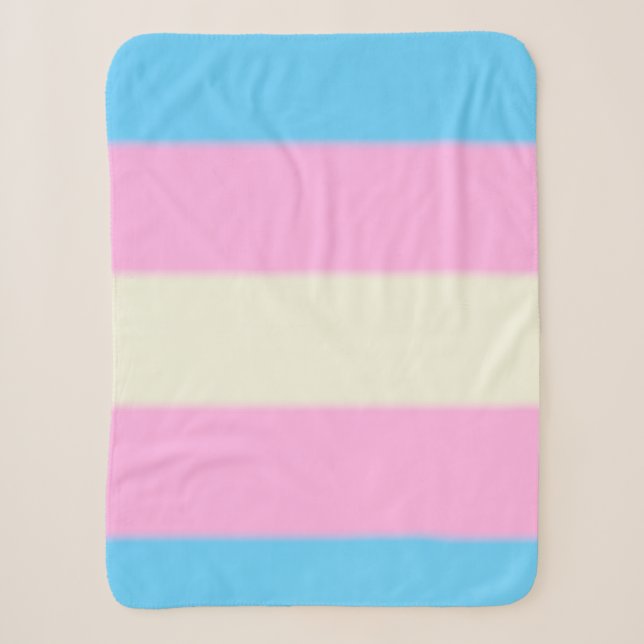 Falln Trans Pride Flag Sherpa Blanket (Front)