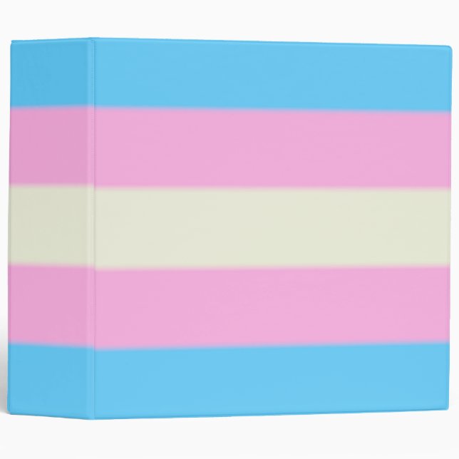 Falln Transgender Pride Flag 3 Ring Binder (Front/Spine)