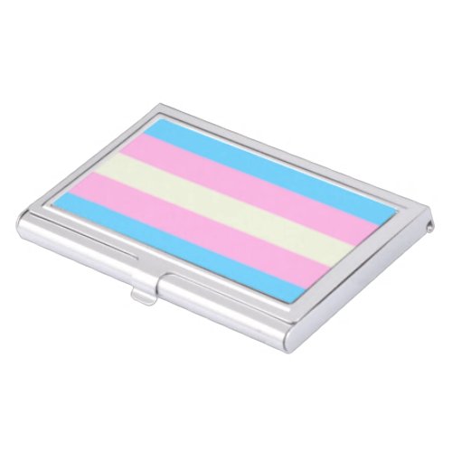 Falln Transgender Pride Flag Business Card Case